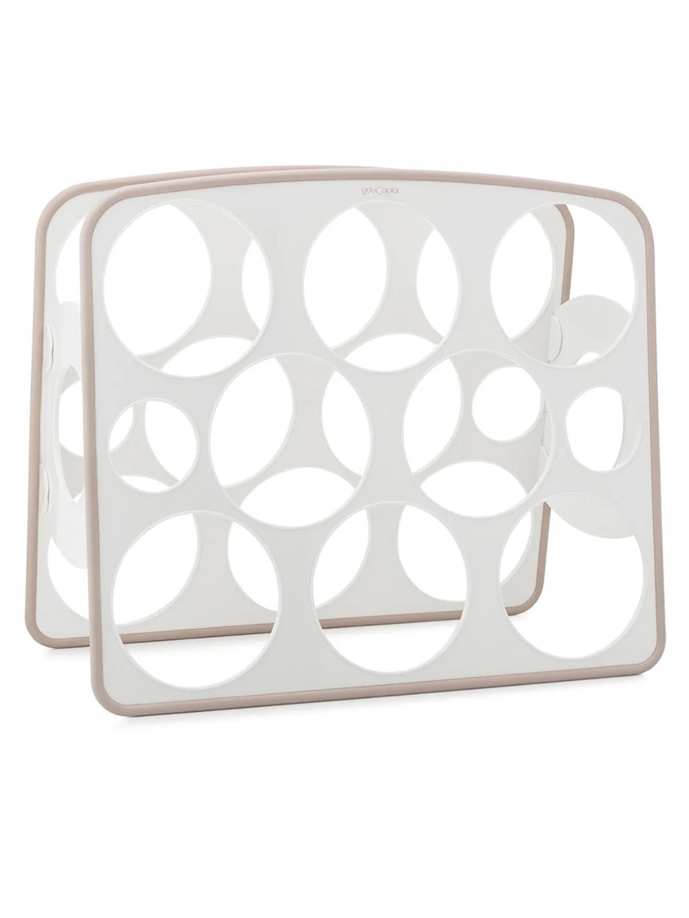 YouCopia White Water Bottle Organizer with Non-slip Edging